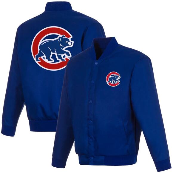 Chicago Cubs (MLB) JH Design Poly-Twill Jacket - Picture 1 of 4